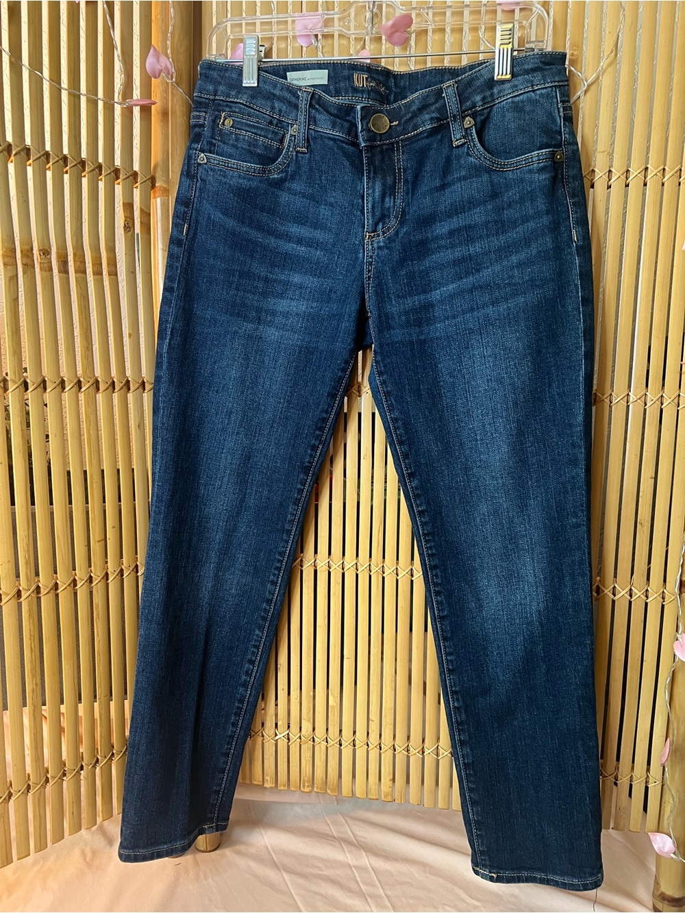 Kut from the Kloth Dark Blue Catherine boyfriend Jeans